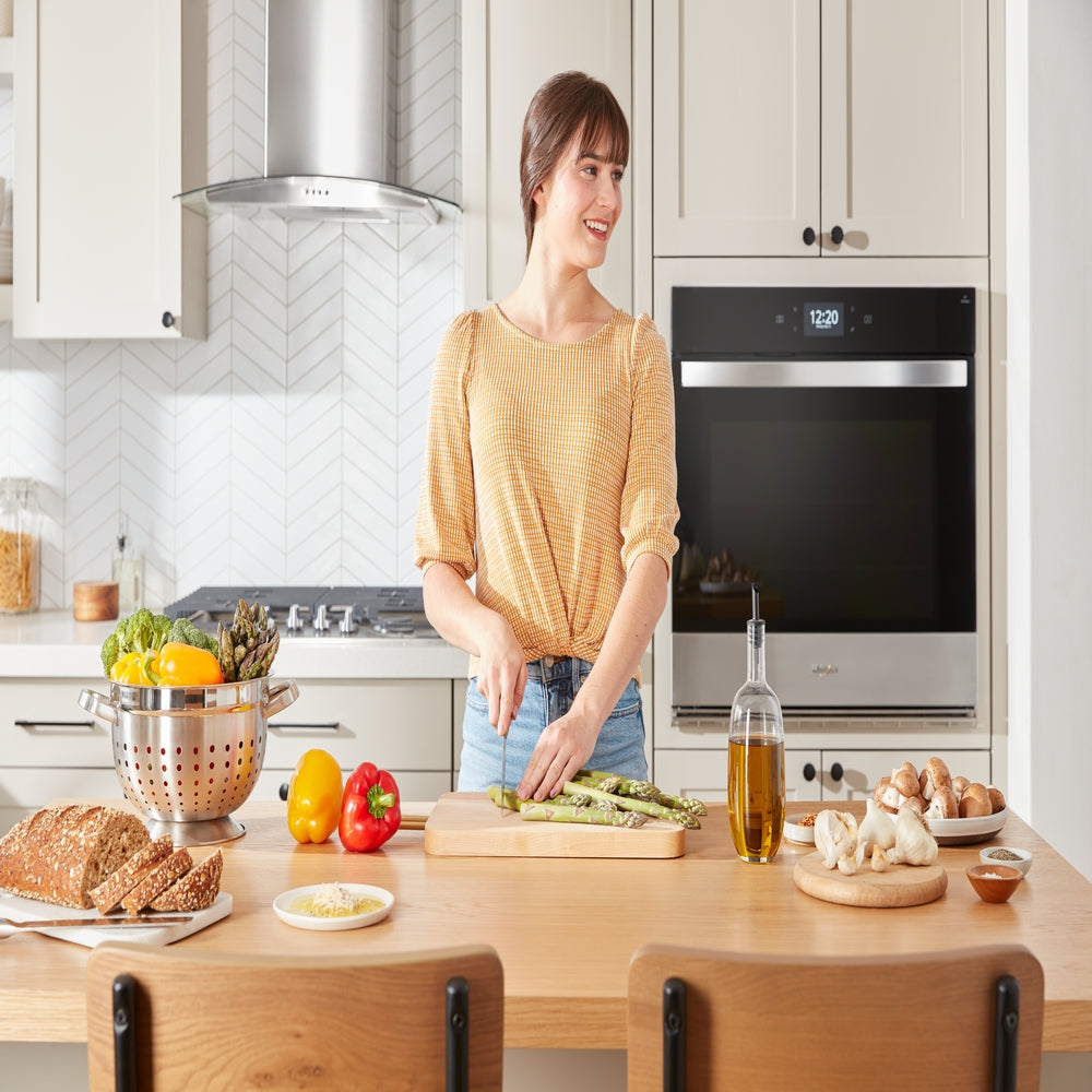 Whirlpool - 10 cu. ft Double Wall Oven in Stainless - WOED7030PZ