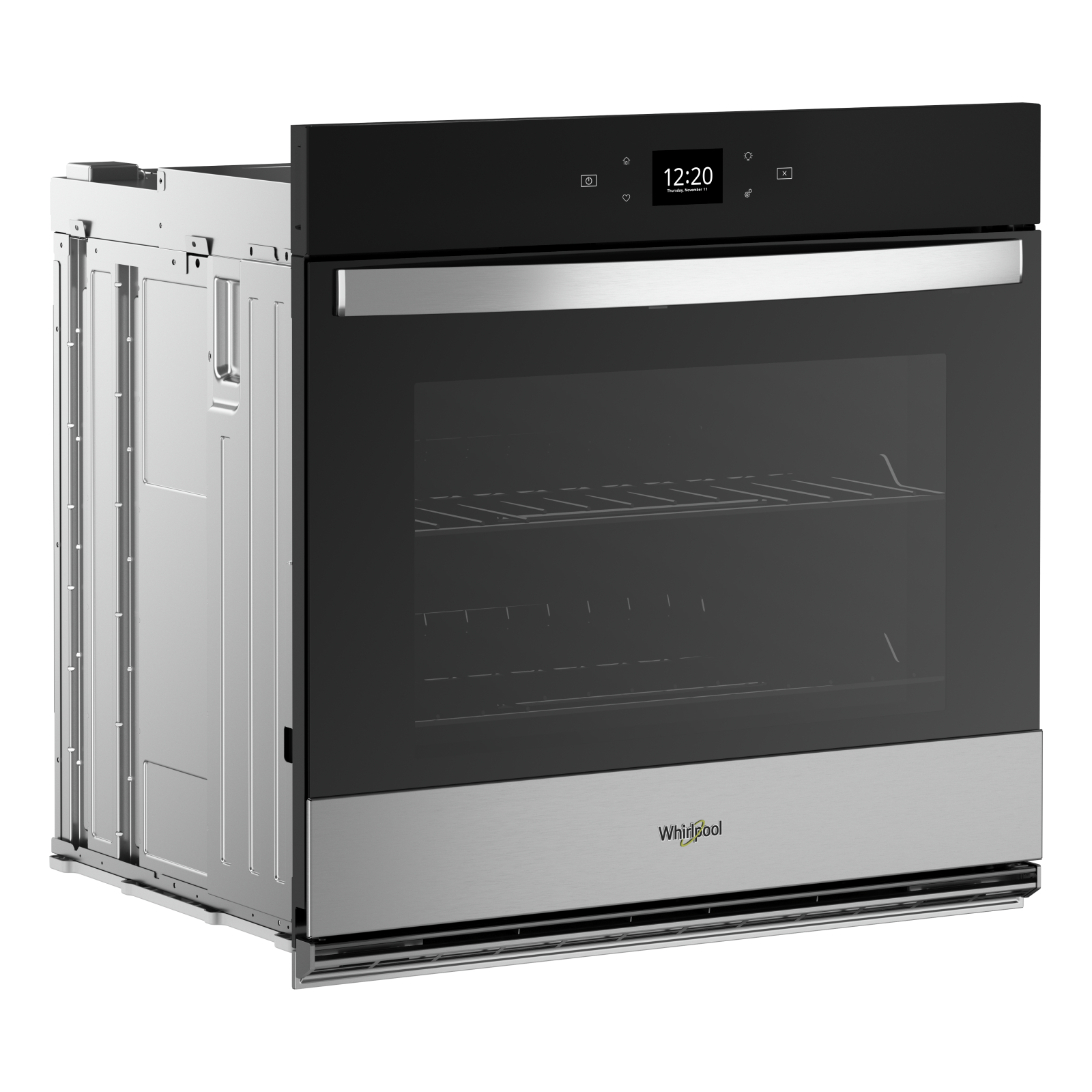 Whirlpool - 4.3 cu. ft Single Wall Oven in Stainless - WOES5027LZ