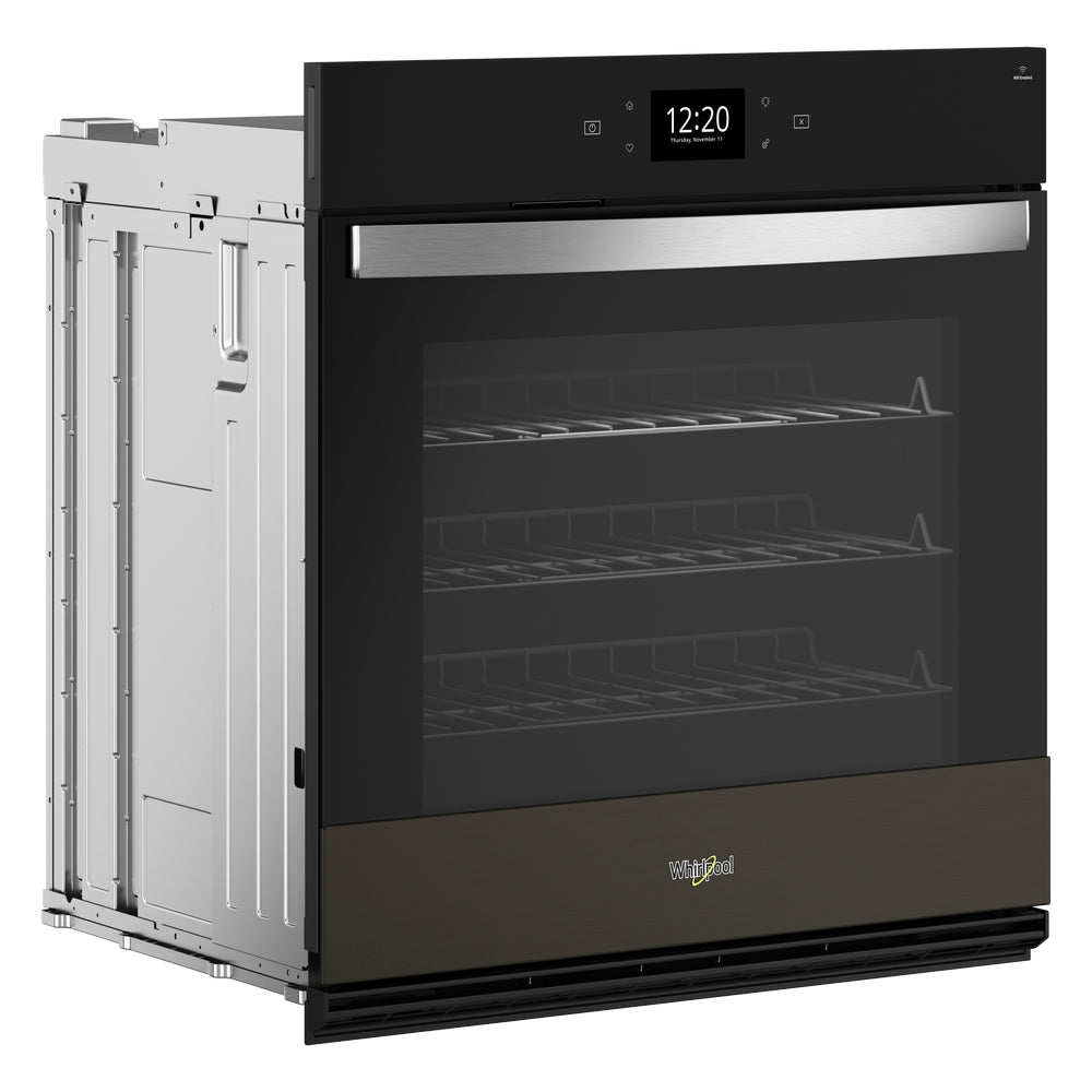 Whirlpool - 5 cu. ft Single Wall Oven in Black Stainless - WOES7030PV