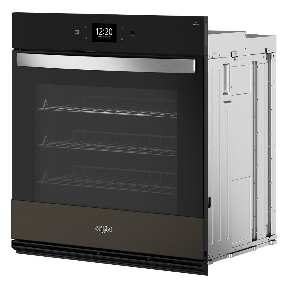 Whirlpool - 5 cu. ft Single Wall Oven in Black Stainless - WOES7030PV