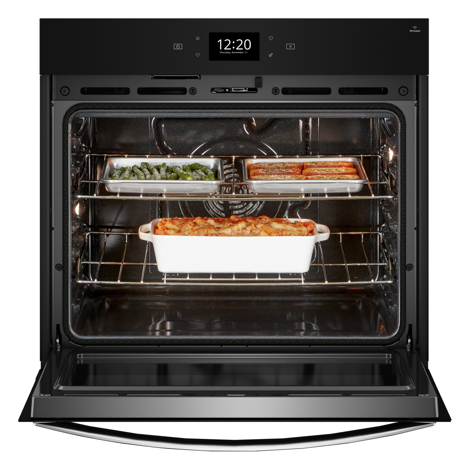 Whirlpool - 5 cu. ft Single Wall Oven in Stainless - WOES7030PZ
