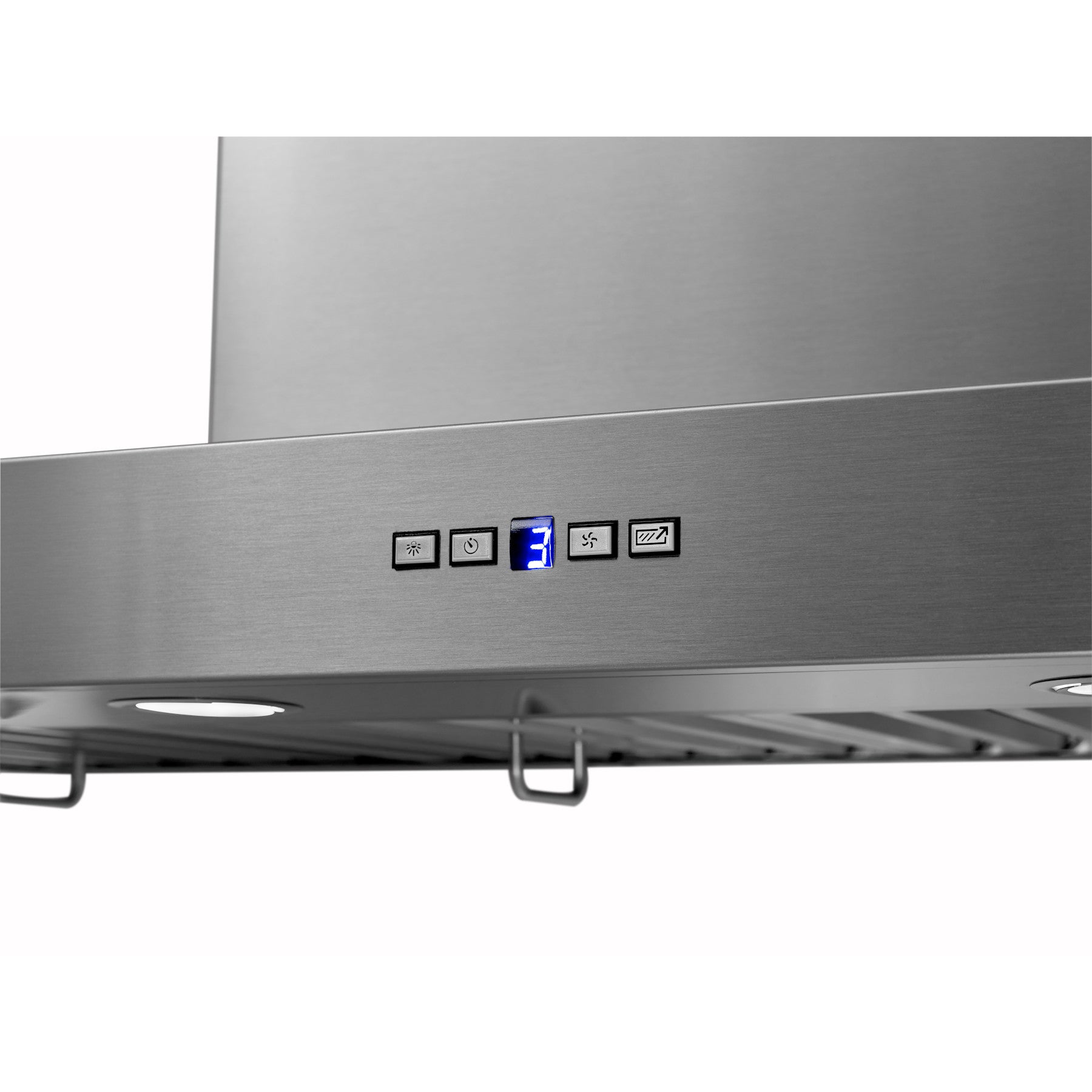 Best - 48 Inch 1500 CFM Wall Mount and Chimney Range Vent in Stainless - WPB9IQT48SB