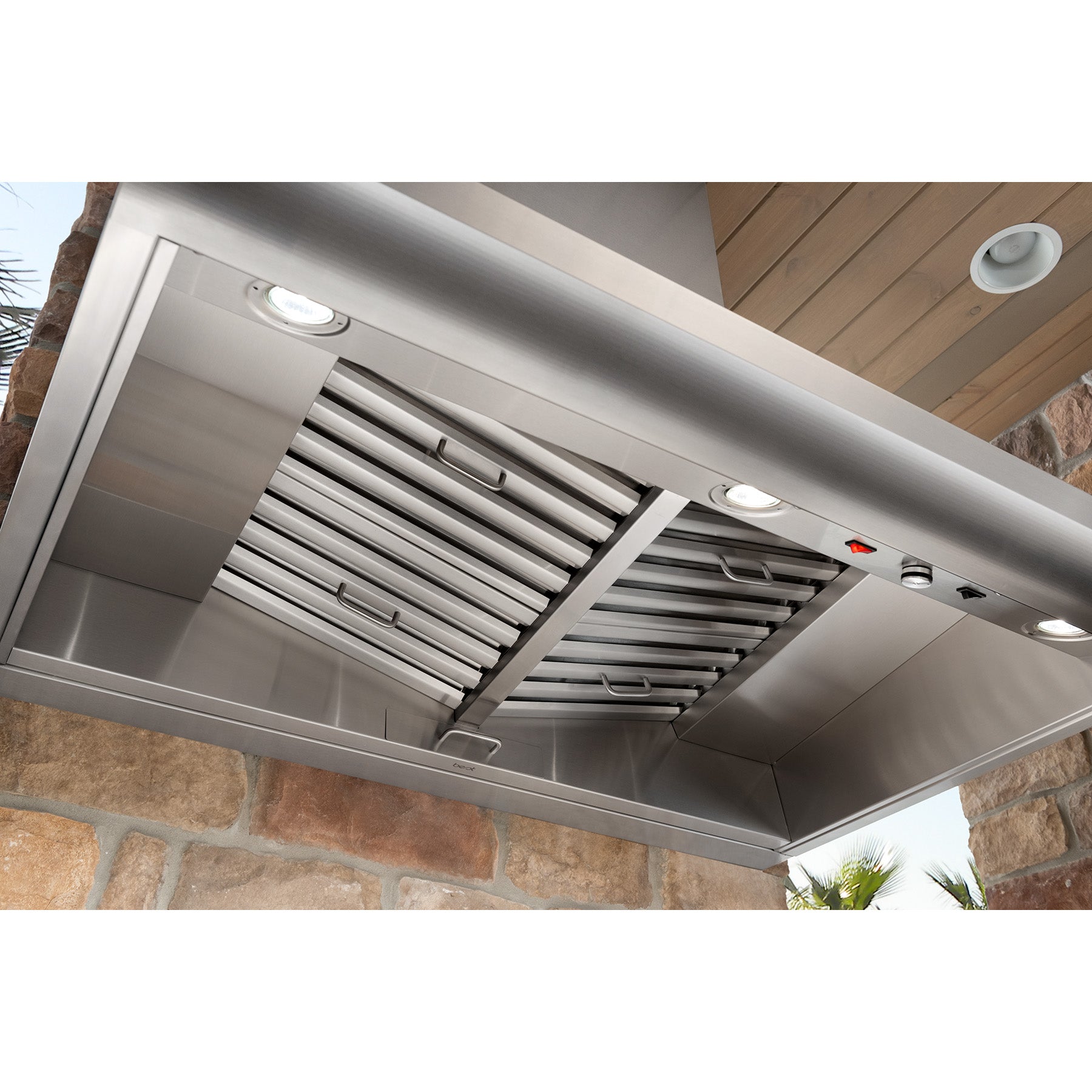 Best - 48 Inch 1300 CFM Outdoor Range Hood Vent in Stainless - WPD39M48SB