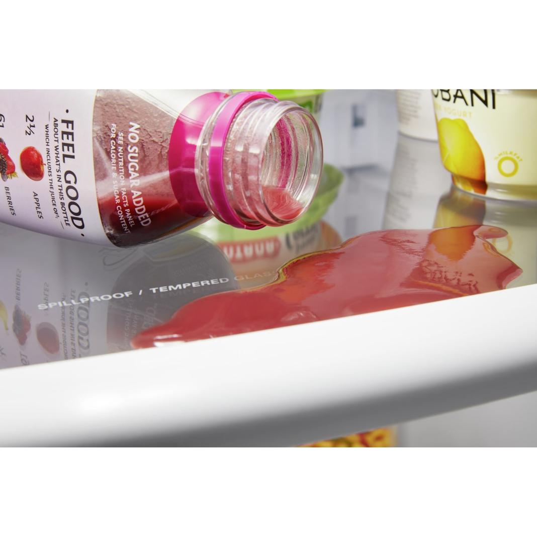 Whirlpool - 32.6 Inch 22.07 cu. ft Bottom Mount Refrigerator in Black Stainless - WRB322DMHV