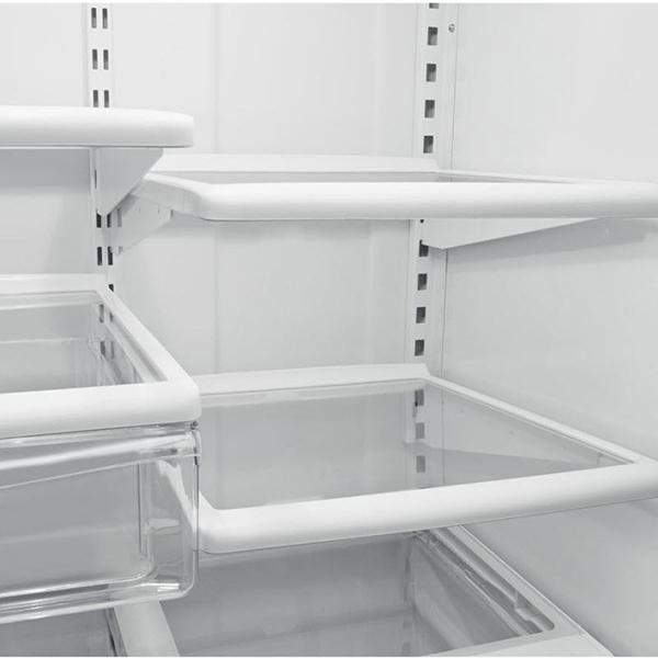 Whirlpool - 29.75 Inch 18.67 cu. ft Bottom Mount Refrigerator in Black - WRB329DFBB