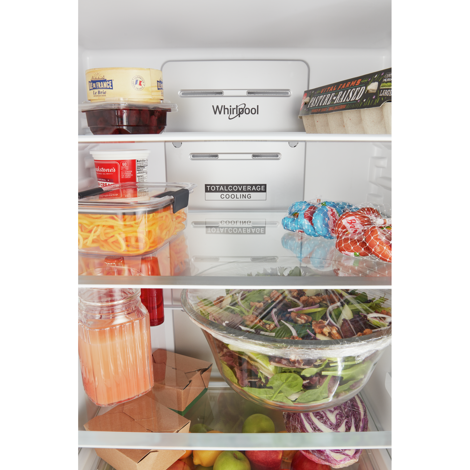 Whirlpool - 24.375 Inch 12.9 cu. ft Bottom Mount Refrigerator in Black - WRB533CZJB