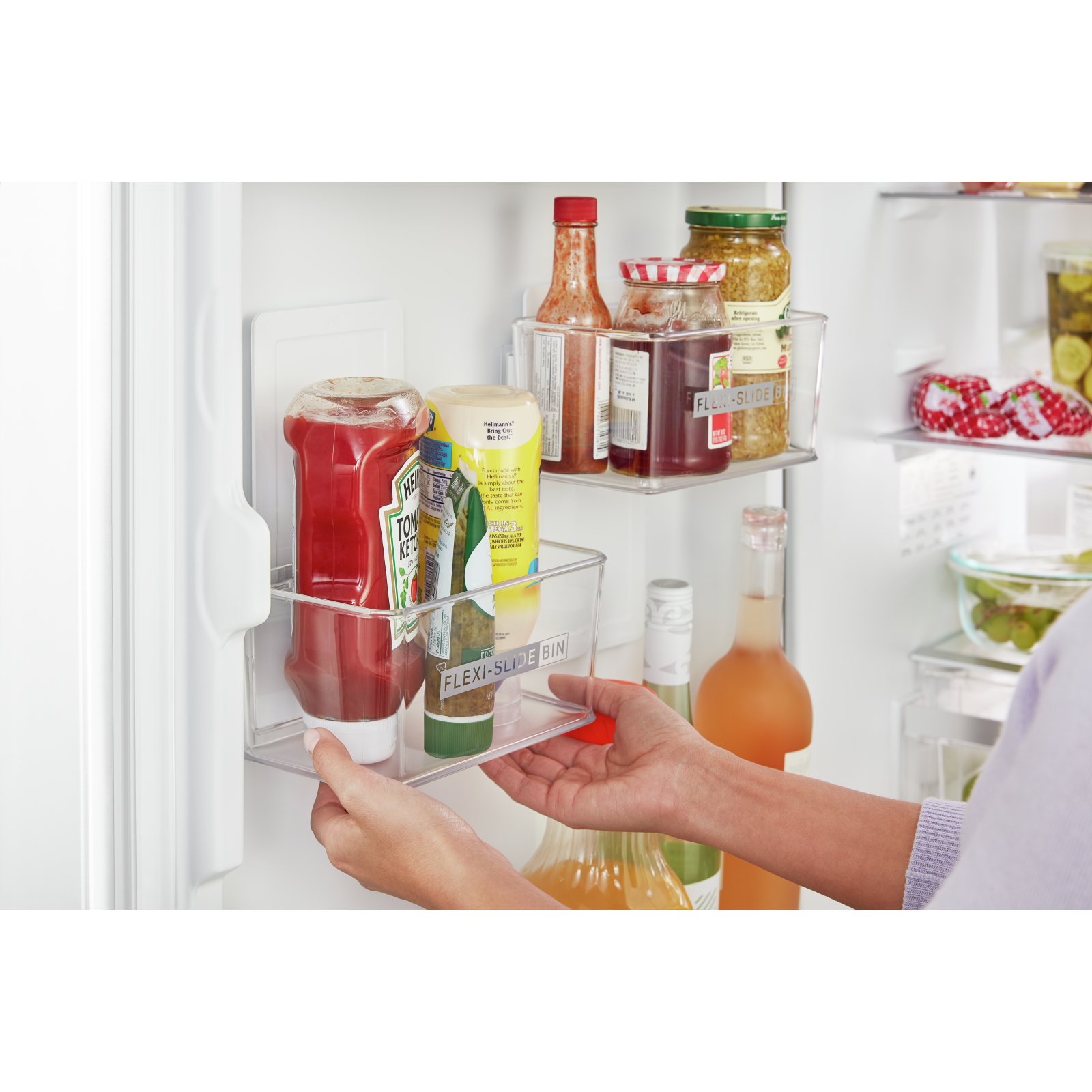 Whirlpool - 24.375 Inch 12.9 cu. ft Bottom Mount Refrigerator in White - WRB533CZJW