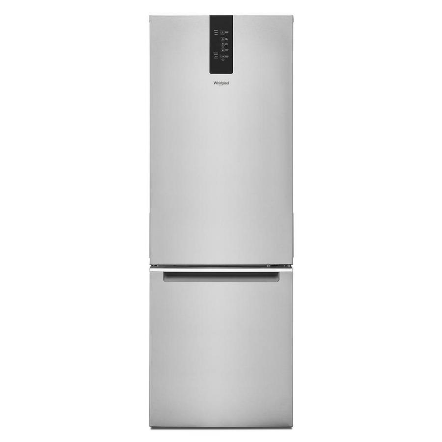 Whirlpool - 24.375 Inch 12.9 cu. ft Bottom Mount Refrigerator in Stainless - WRB533CZJZ