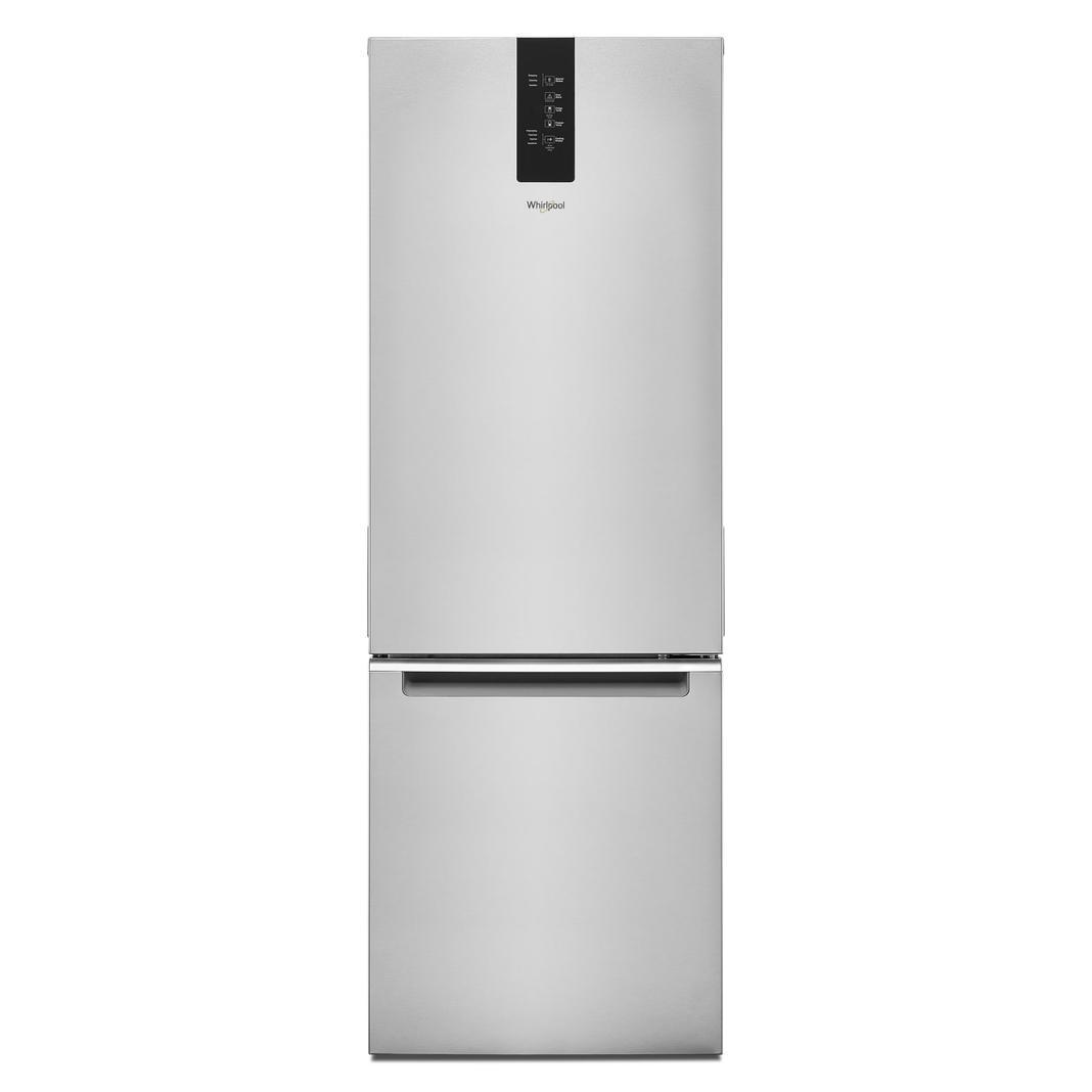 Whirlpool - 24.375 Inch 12.9 cu. ft Bottom Mount Refrigerator in Stainless - WRB543CMJZ