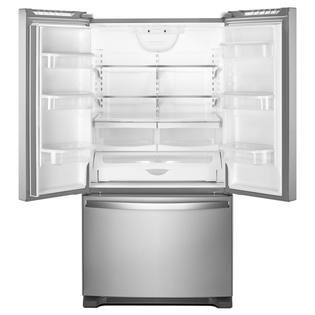 Whirlpool - 32.6 Inch 22.1 cu. ft French Door Refrigerator in Stainless - WRF532SMHZ