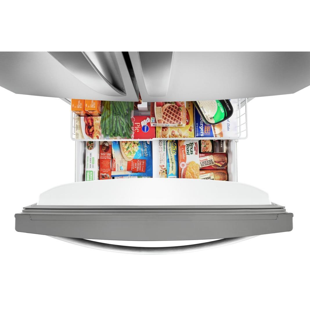 Whirlpool - 32.63 Inch 22.1 cu. ft French Door Refrigerator in Stainless - WRF532SNHZ