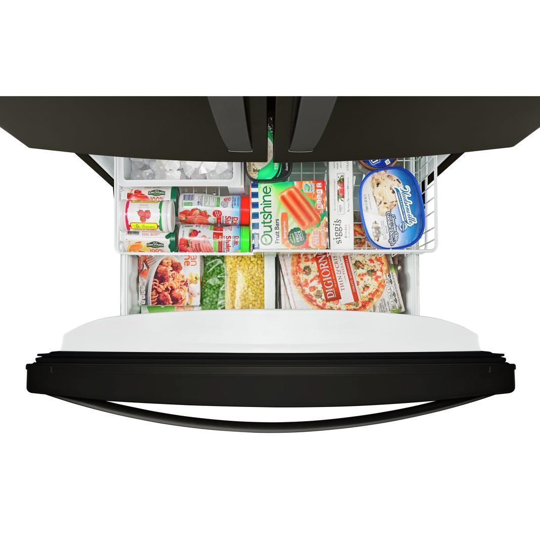 Whirlpool - 35.6 Inch 20 cu. ft French Door Refrigerator in Black Stainless - WRF540CWHV