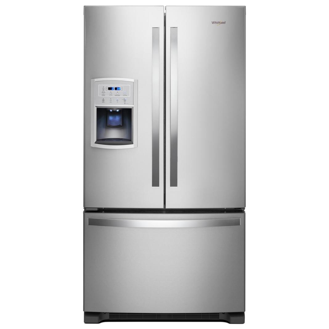 Whirlpool - 35.88 Inch 19.72 cu. ft French Door Refrigerator in Stainless - WRF550CDHZ