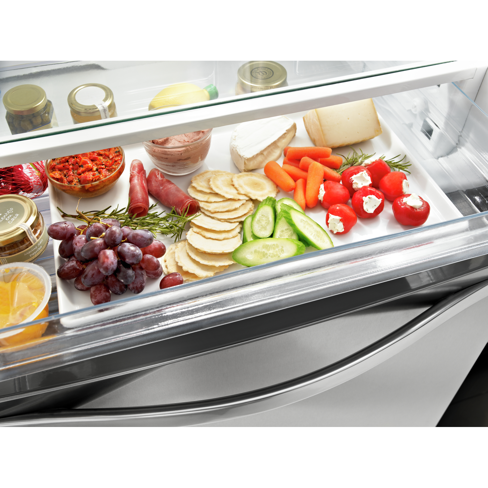 Whirlpool - 34.63 Inch 19.68 cu. ft French Door Refrigerator in Black - WRF560SEYB