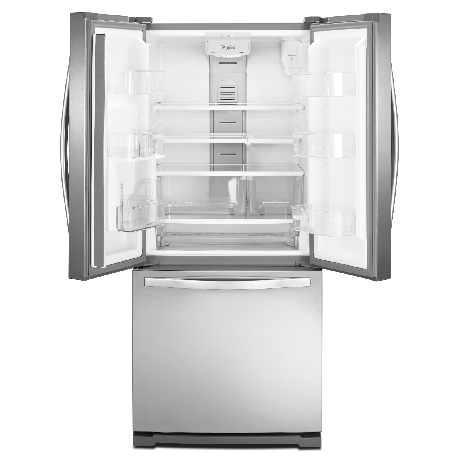 Whirlpool - 34.63 Inch 19.68 cu. ft French Door Refrigerator in Stainless - WRF560SEYM