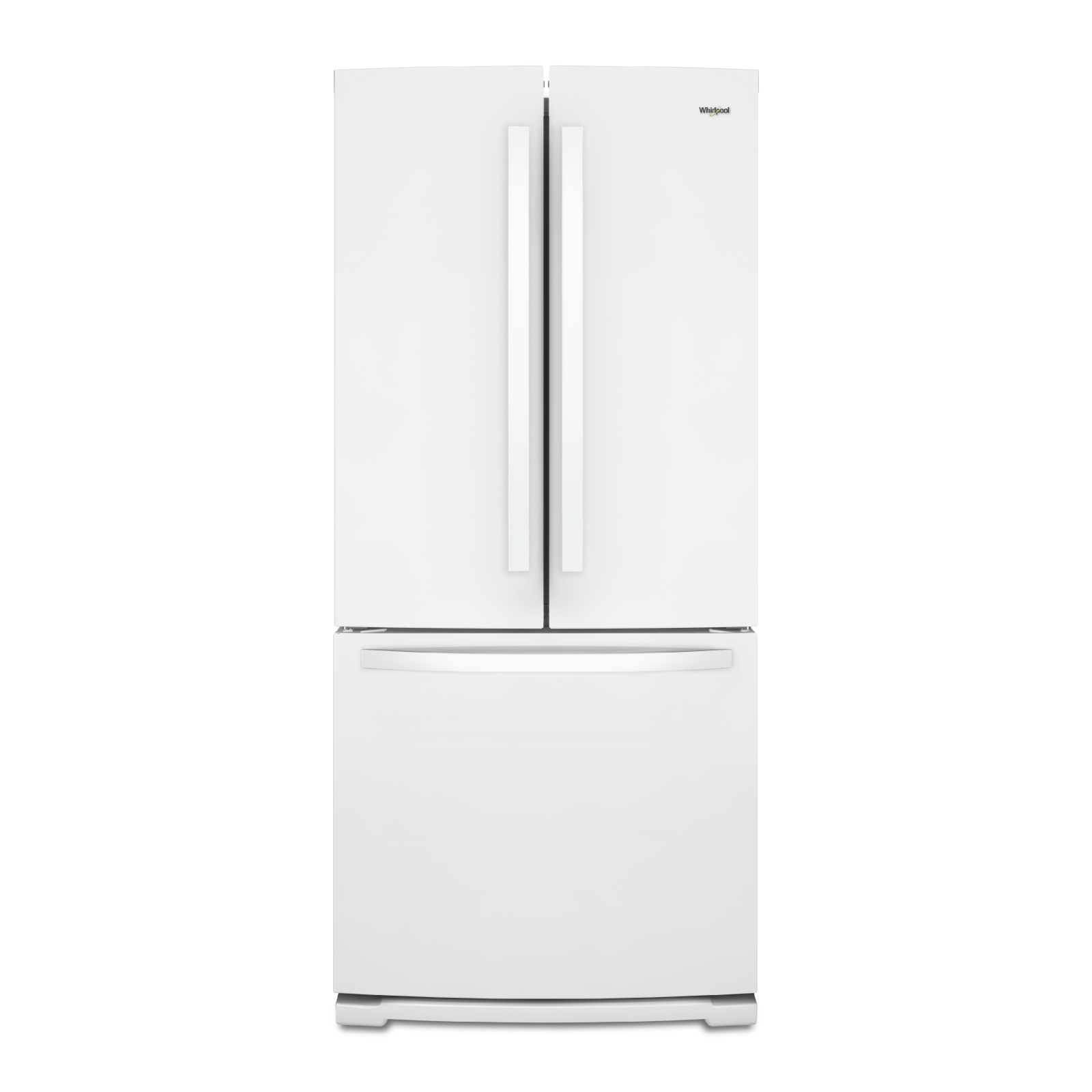 Whirlpool - 29.5 Inch 19.7 cu. ft French Door Refrigerator in White - WRF560SFHW