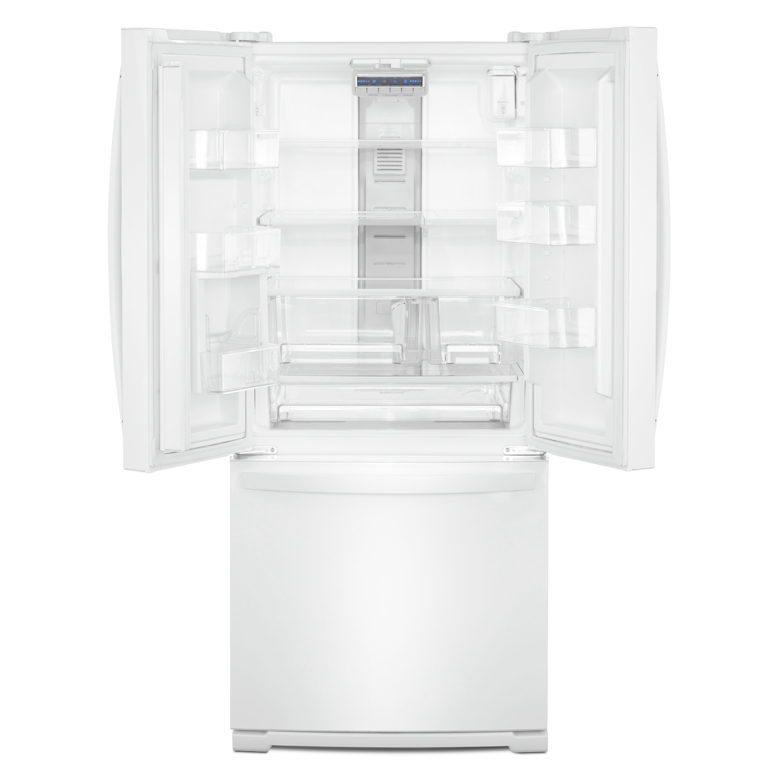 Whirlpool - 29.5 Inch 19.7 cu. ft French Door Refrigerator in White - WRF560SFHW