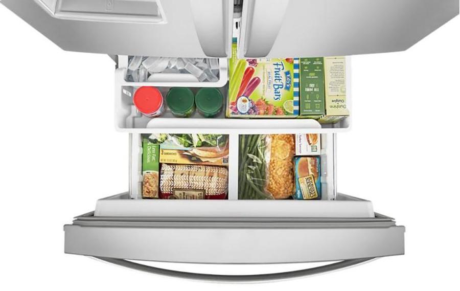 Whirlpool - 29.5 Inch 19.68 cu. ft French Door Refrigerator in Stainless - WRF560SFHZ