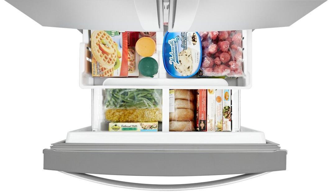 Whirlpool - 29.5 Inch 19.68 cu. ft French Door Refrigerator in Stainless - WRF560SFHZ
