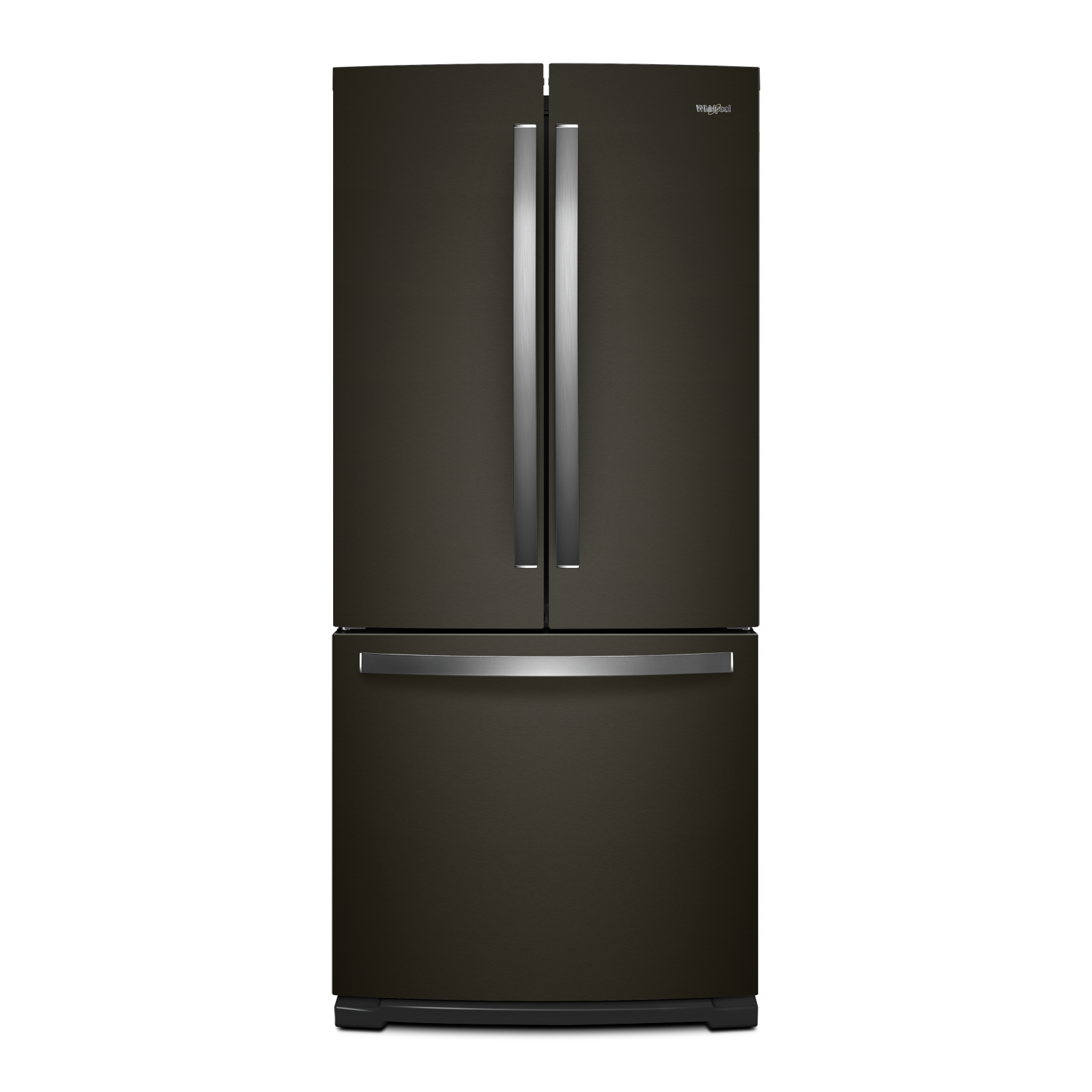 Whirlpool - 29.5 Inch 20 cu. ft French Door Refrigerator in Black Stainless - WRF560SMHV