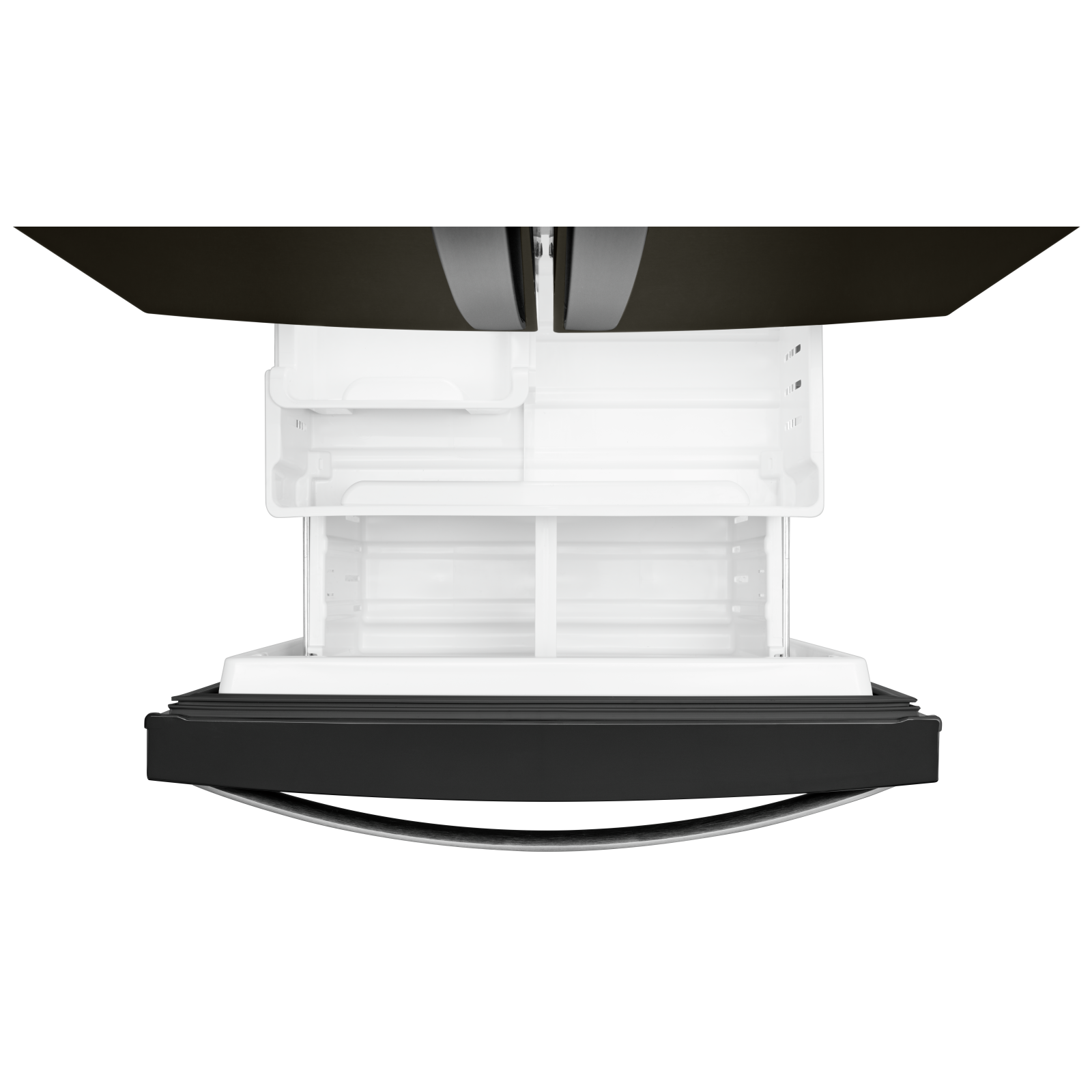 Whirlpool - 29.5 Inch 20 cu. ft French Door Refrigerator in Black Stainless - WRF560SMHV