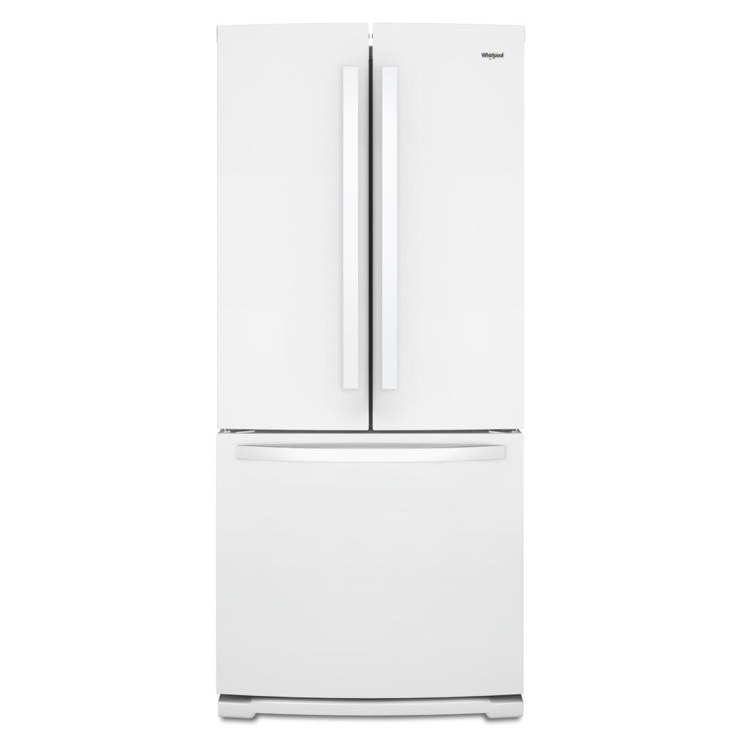 Whirlpool - 29.5 Inch 20 cu. ft French Door Refrigerator in White - WRF560SMHW