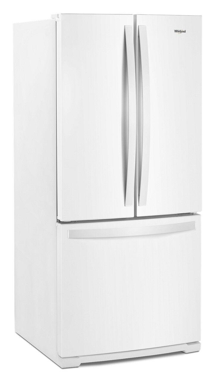 Whirlpool - 29.5 Inch 20 cu. ft French Door Refrigerator in White - WRF560SMHW