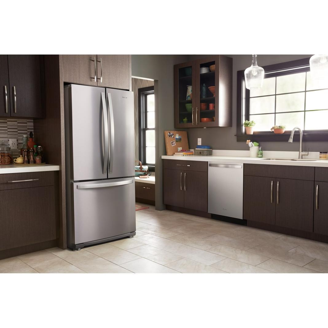 Whirlpool - 29.5 Inch 19.7 cu. ft French Doors Refrigerator in Stainless - WRF560SMHZ