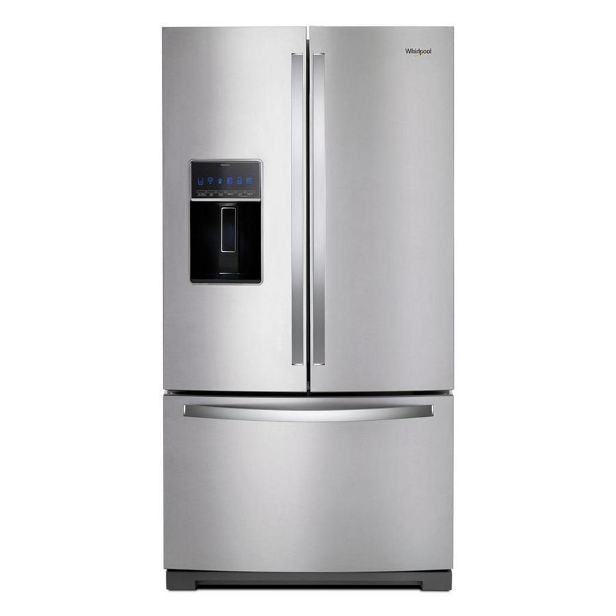 Whirlpool - 35.7 Inch 26.8 cu. ft French Door Refrigerator in Stainless - WRF757SDHZ
