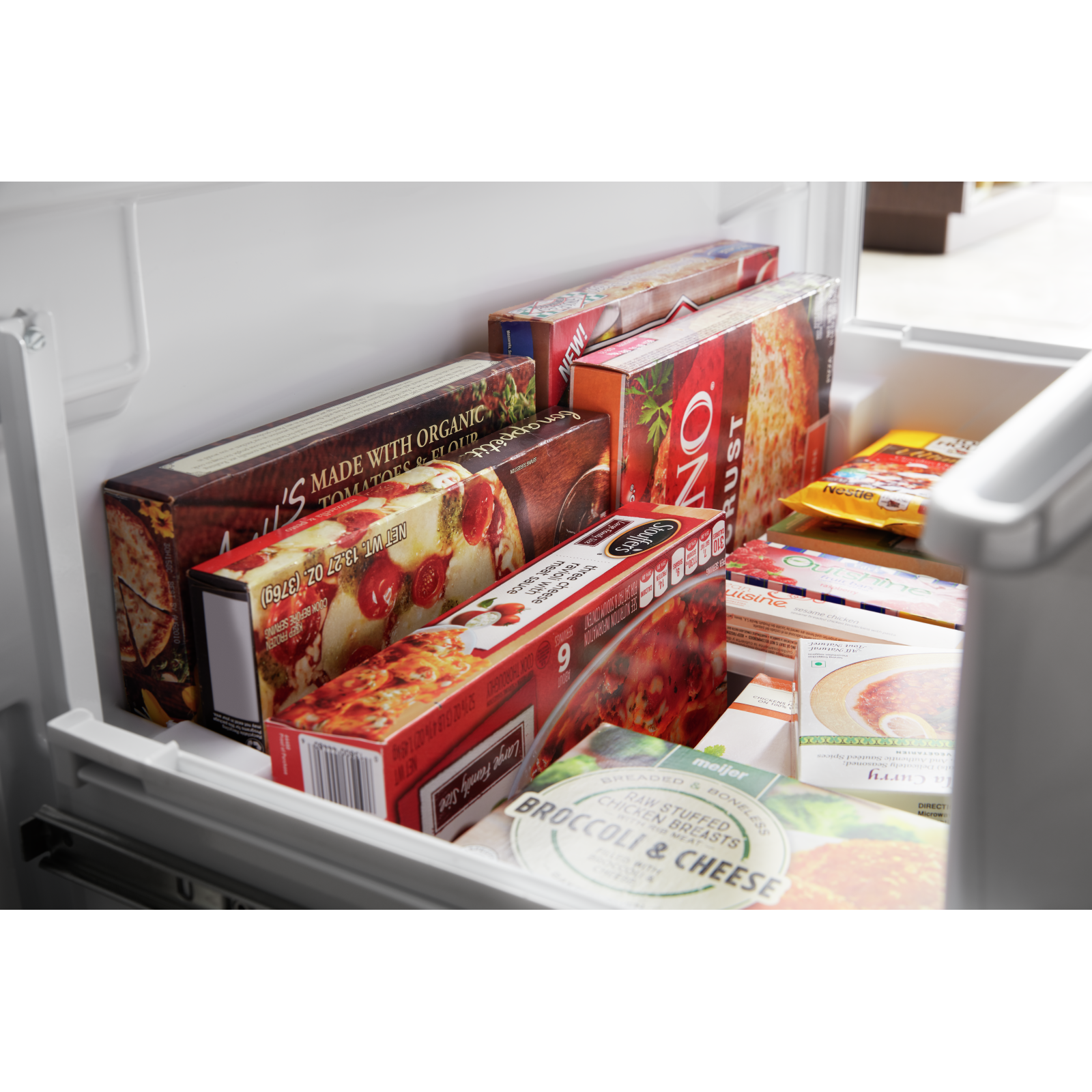 Whirlpool - 35.69 Inch 27 cu. ft French Door Refrigerator in Black Stainless - WRF767SDHV