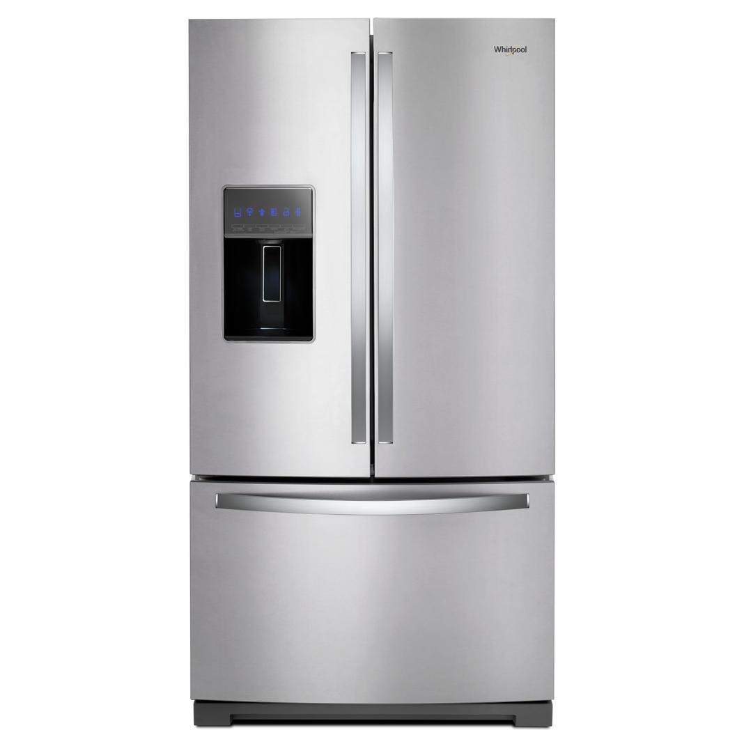 Whirlpool - 35.6875 Inch 27 cu. ft French Door Refrigerator in Stainless - WRF767SDHZ