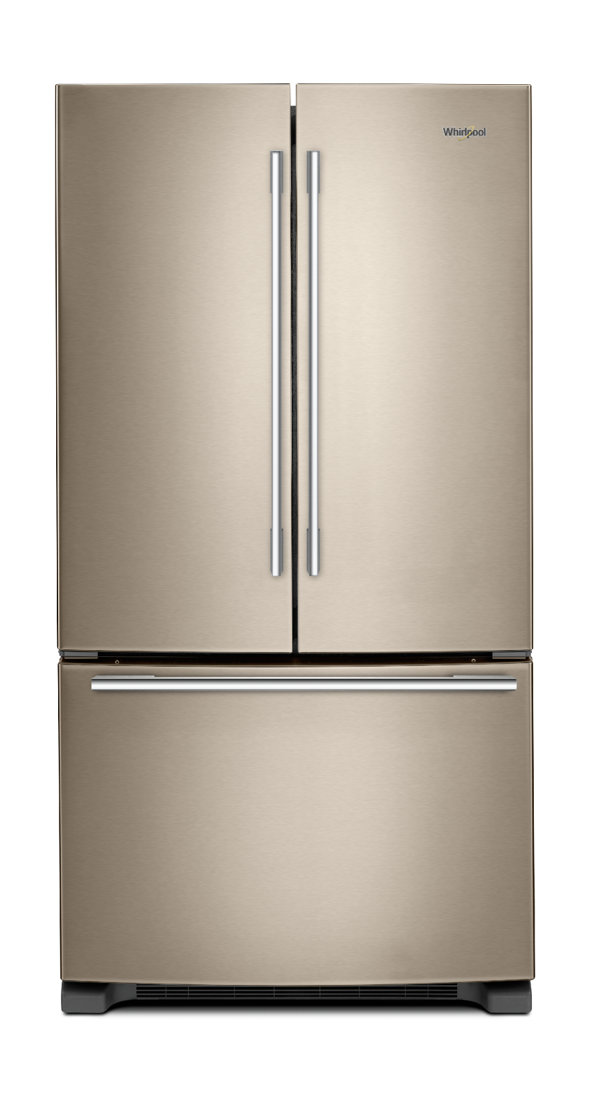 Whirlpool - 32 Inch 22.1 cu. ft French Door Refrigerator in Black - WRFA32SMHN