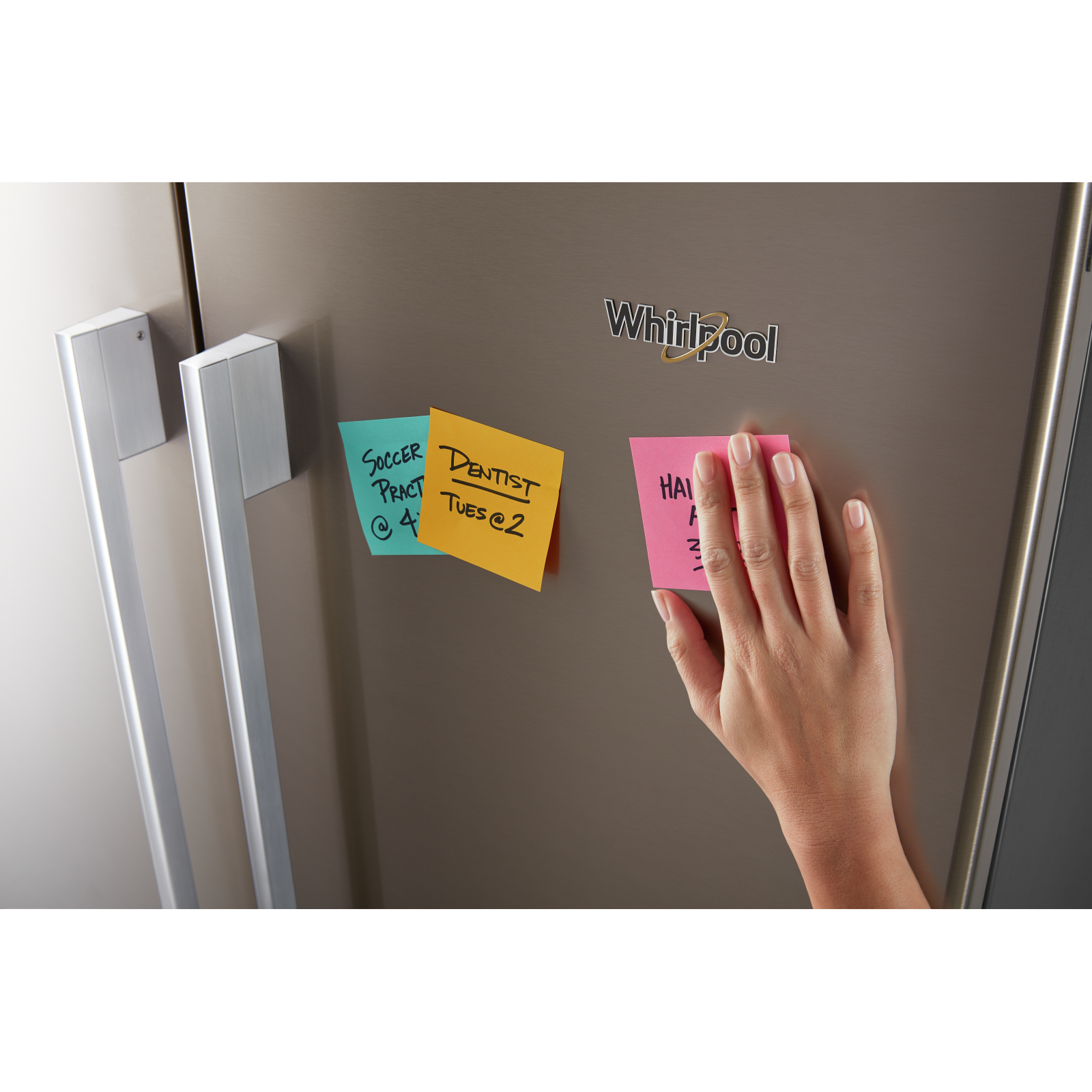 Whirlpool - 32 Inch 22.1 cu. ft French Door Refrigerator in Black - WRFA32SMHN