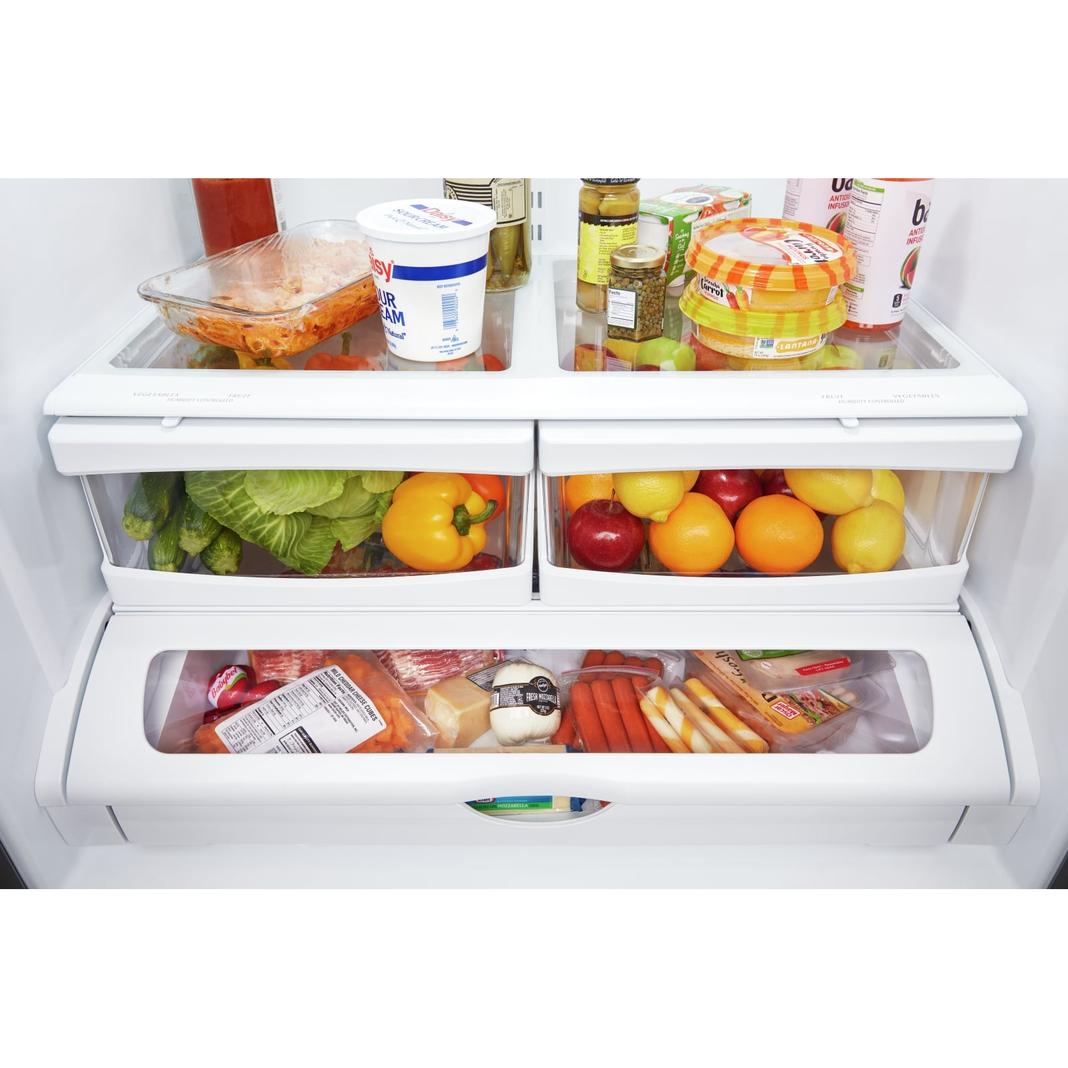 Whirlpool - 32.625 Inch 22 cu. ft French Door Refrigerator in Stainless - WRFA32SMHZ