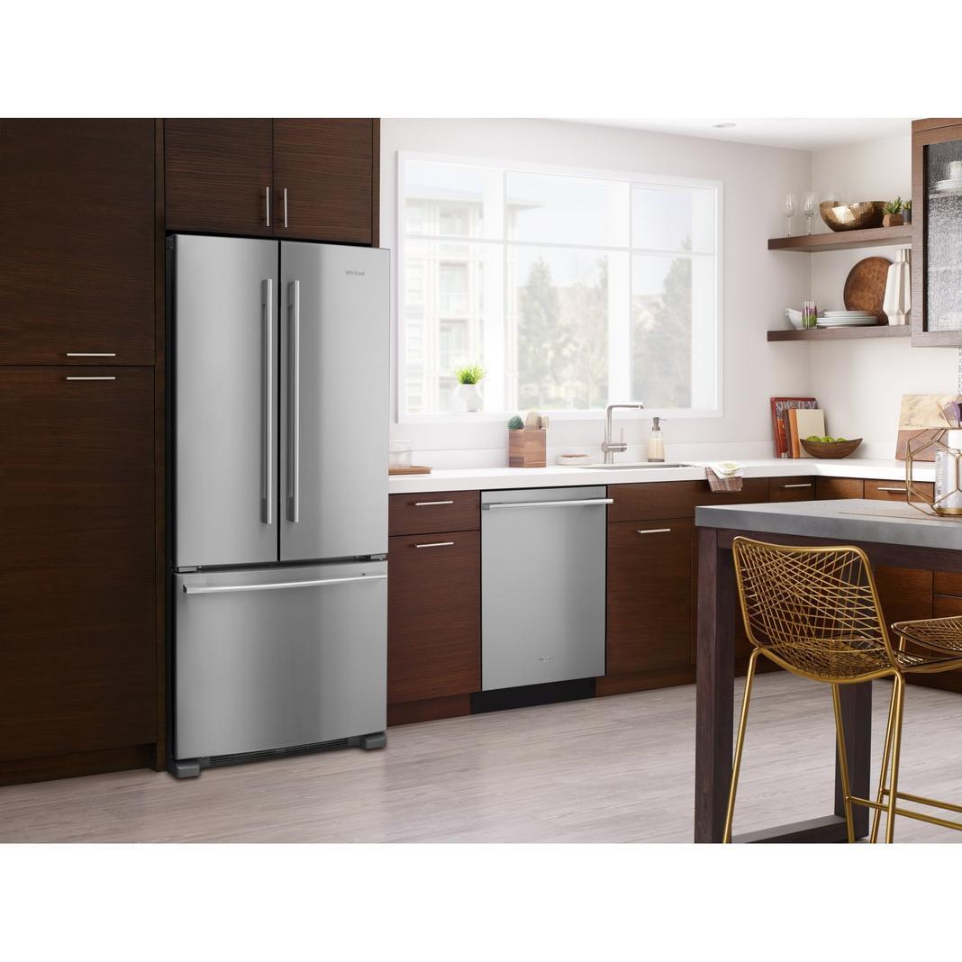 Whirlpool - 32.625 Inch 22 cu. ft French Door Refrigerator in Stainless - WRFA32SMHZ