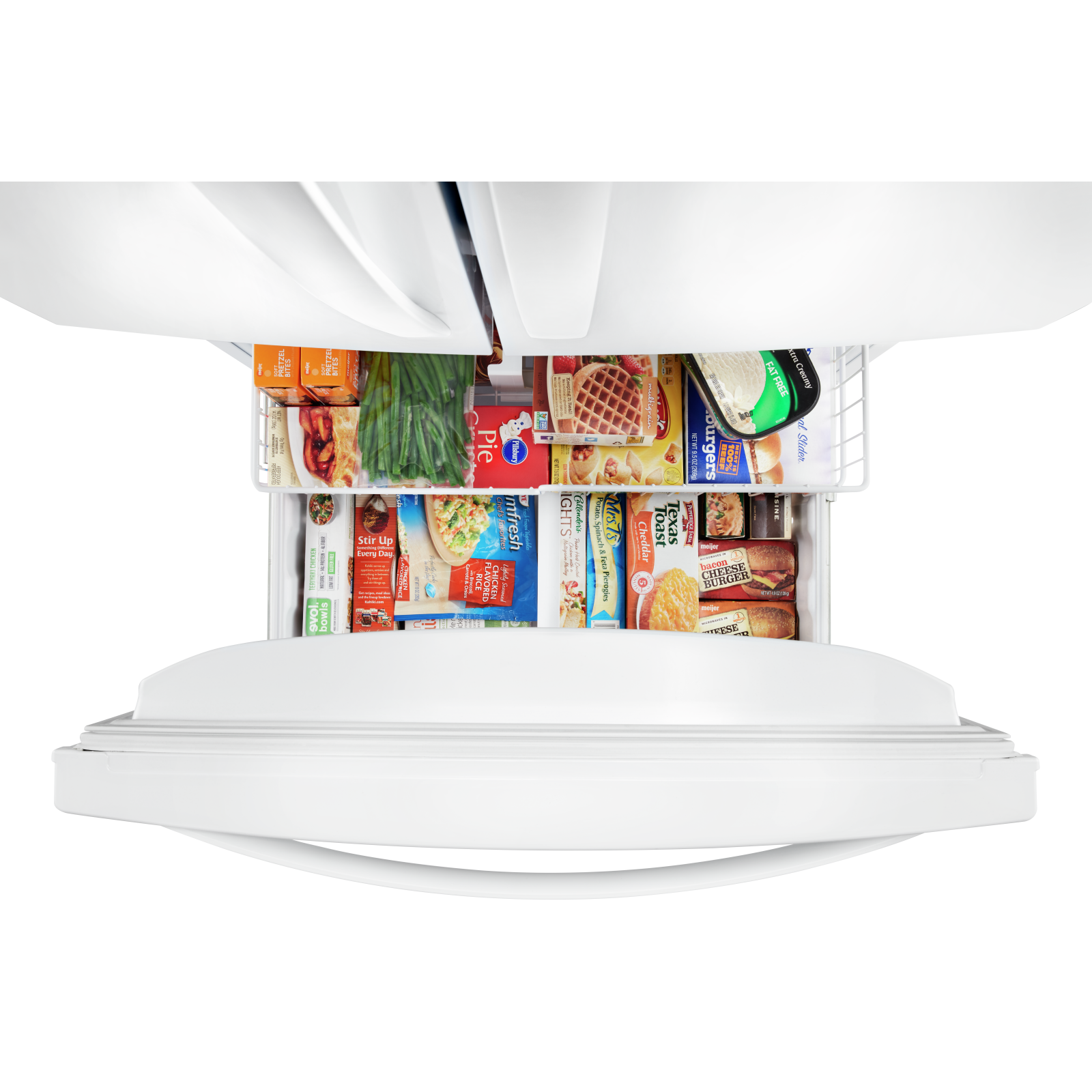 Whirlpool - 32.625 Inch 22.1 cu. ft French Door Refrigerator in White - WRFF5333PW