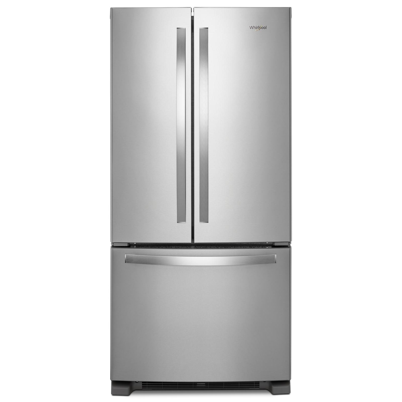 Whirlpool - 32.625 Inch 22.1 cu. ft French Door Refrigerator in Stainless - WRFF5333PZ