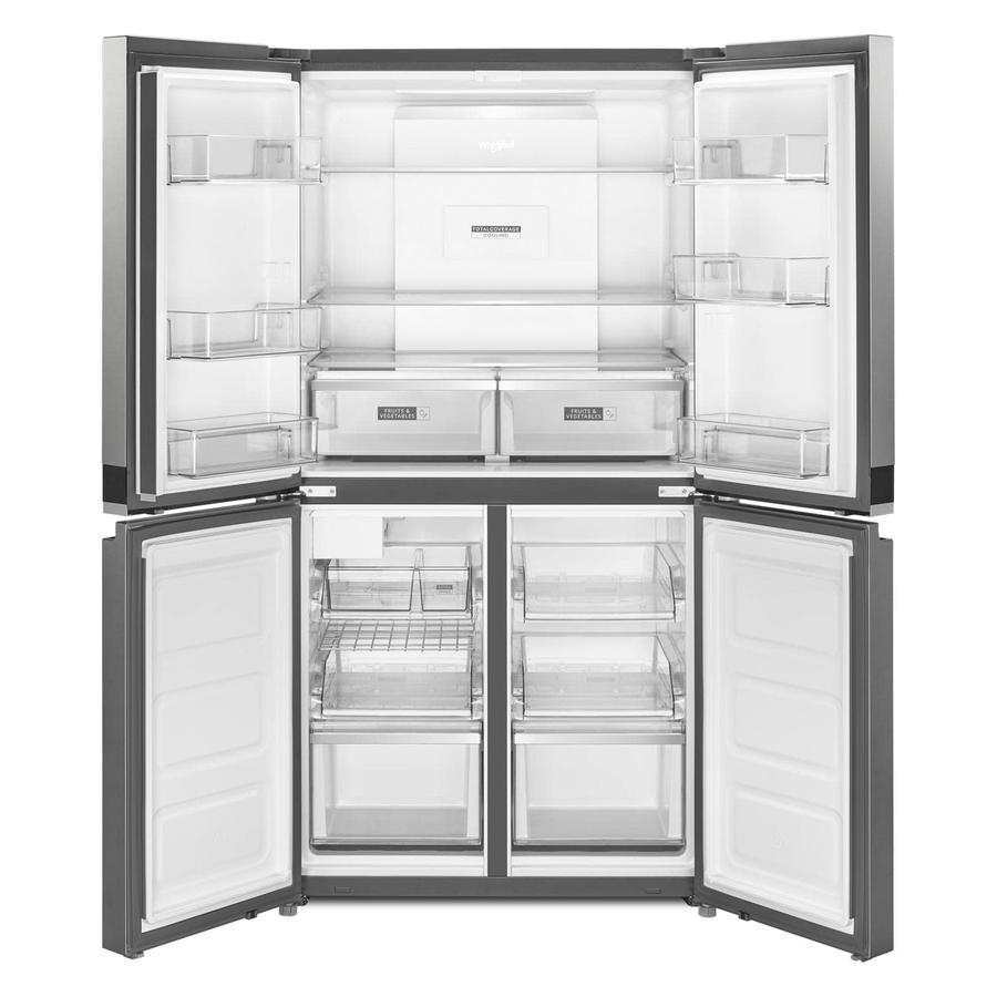 Whirlpool - 35.8 Inch 19.4 cu. ft 4 Door Refrigerator in Stainless - WRQA59CNKZ