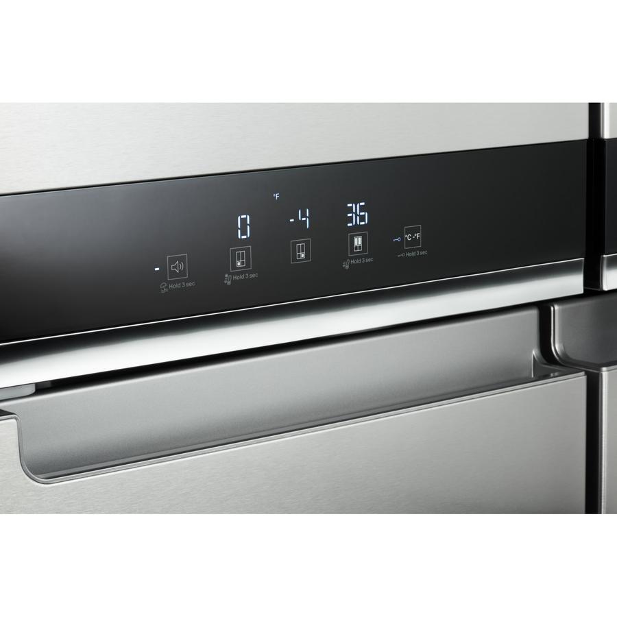Whirlpool - 35.8 Inch 19.4 cu. ft 4 Door Refrigerator in Stainless - WRQA59CNKZ