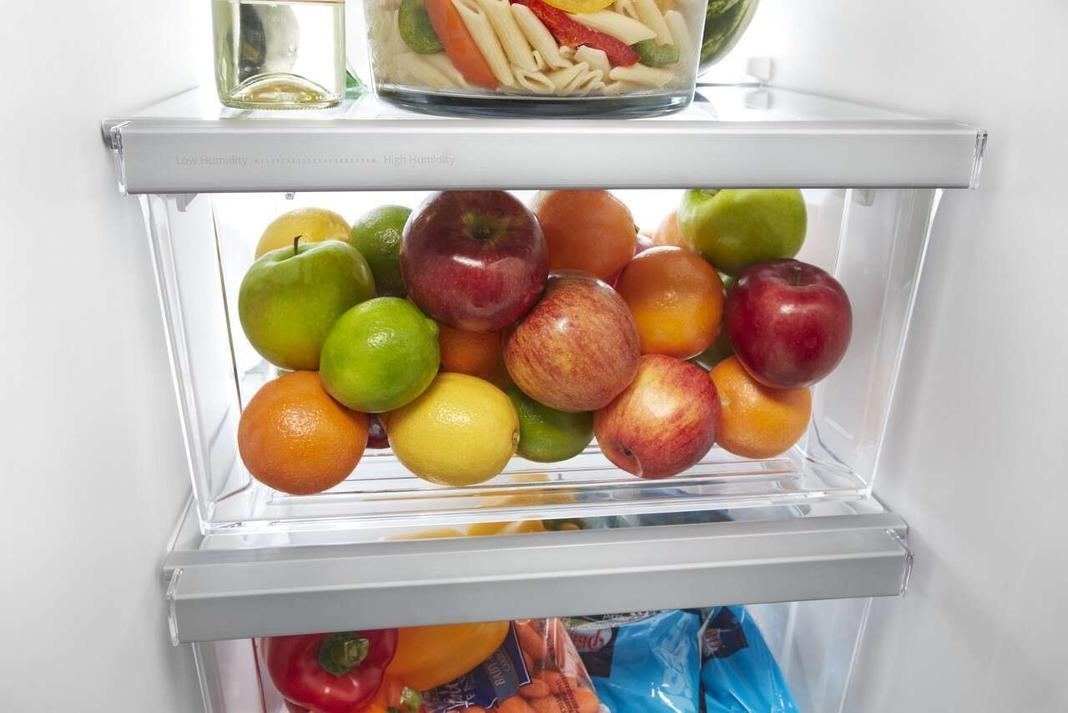 Whirlpool - 32.75 Inch 22 cu. ft Side by Side Refrigerator in Black - WRS312SNHB