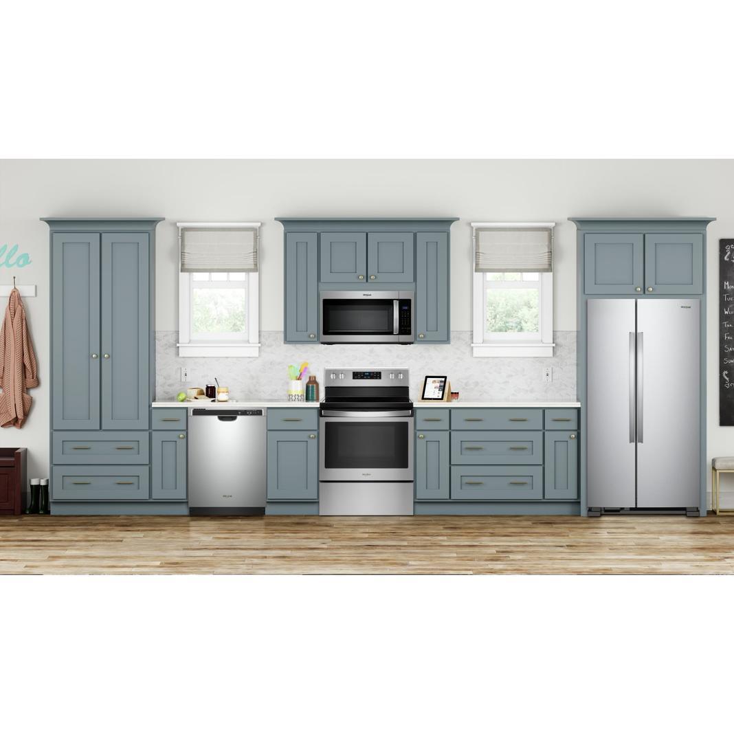 Whirlpool - 32.8 Inch 21.6 cu. ft Side by Side Refrigerator in Stainless - WRS312SNHM