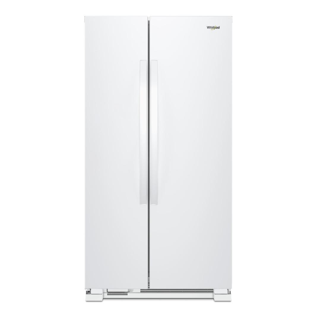 Whirlpool - 32.8 Inch 21.6 cu. ft Side by Side Refrigerator in White - WRS312SNHW