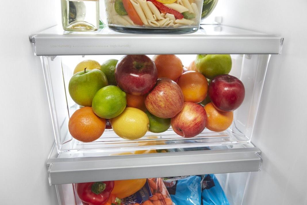 Whirlpool - 35.875 Inch 25 cu. ft Side by Side Refrigerator in Black - WRS315SNHB