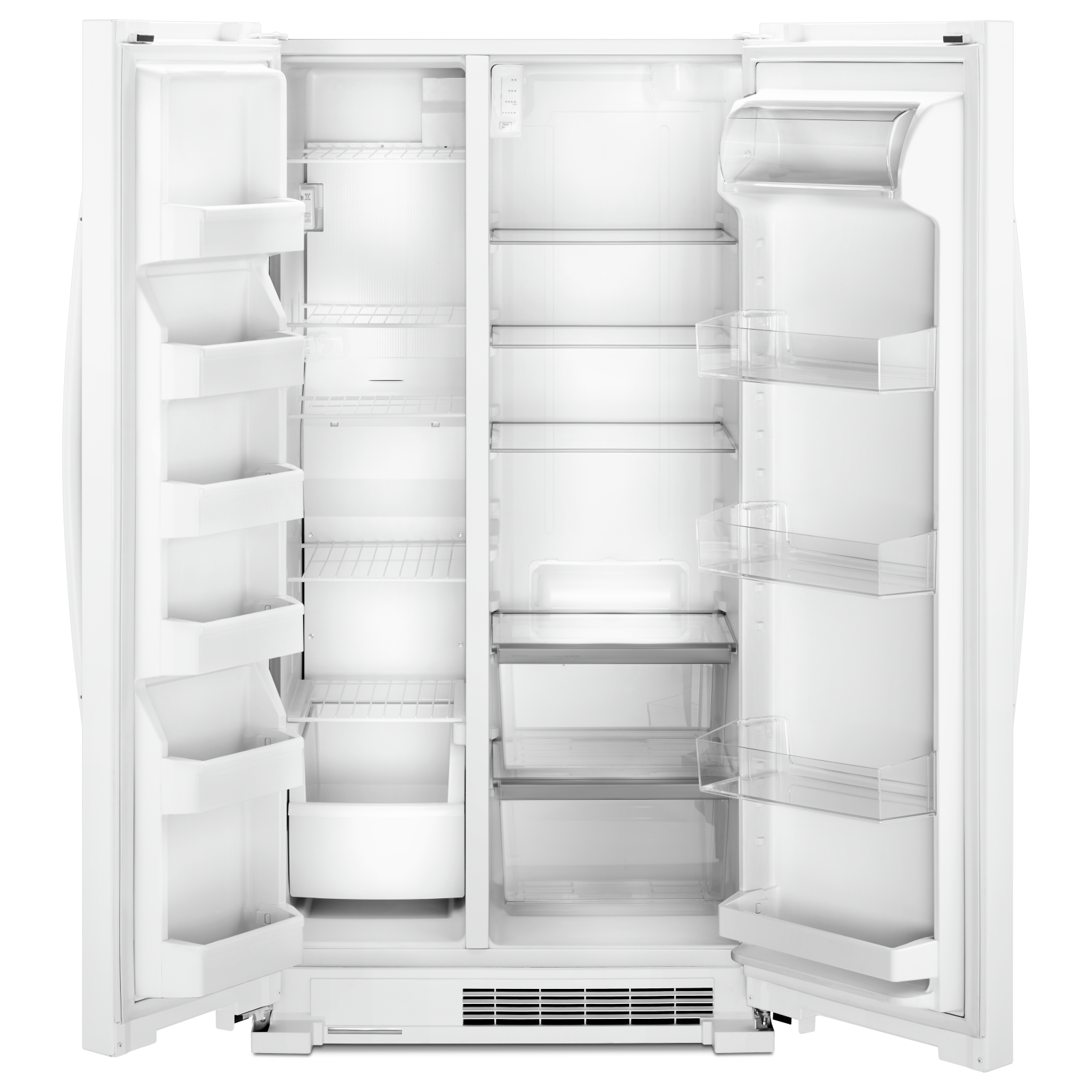 Whirlpool - 35.875 Inch 25 cu. ft Side by Side Refrigerator in White - WRS315SNHW