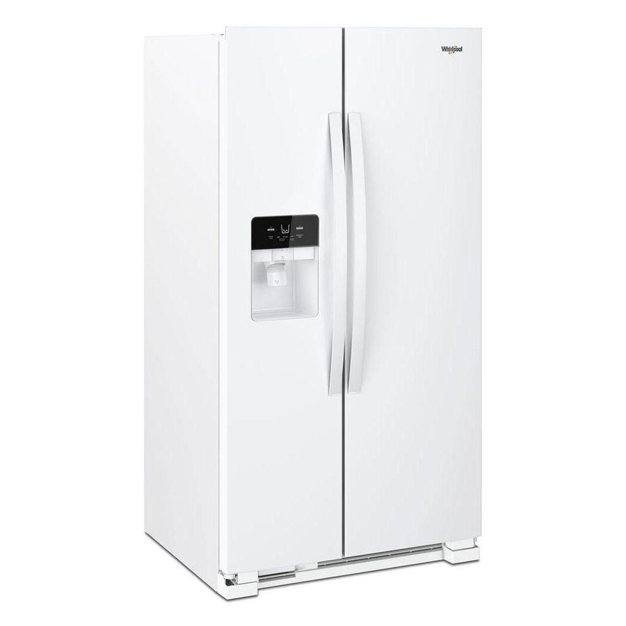 Whirlpool - 32.8 Inch 21.4 cu. ft Side by Side Refrigerator in White - WRS321SDHW