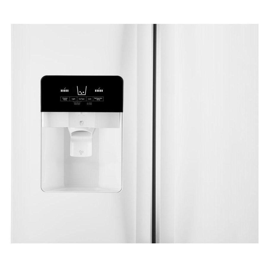 Whirlpool - 32.8 Inch 21.4 cu. ft Side by Side Refrigerator in White - WRS321SDHW