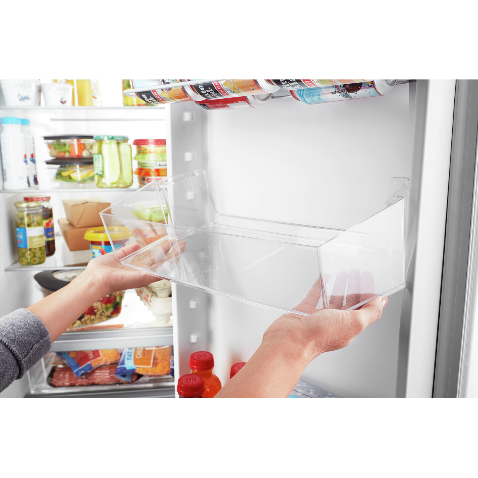 Whirlpool - 35.875 Inch 25 cu. ft Side by Side Refrigerator in Black Stainless - WRS325SDHV