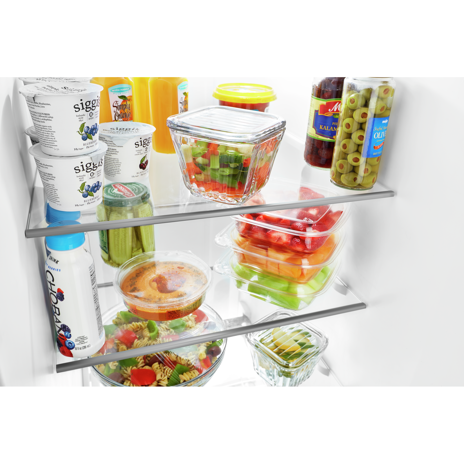 Whirlpool - 35.875 Inch 25 cu. ft Side by Side Refrigerator in Stainless - WRS555SIHZ