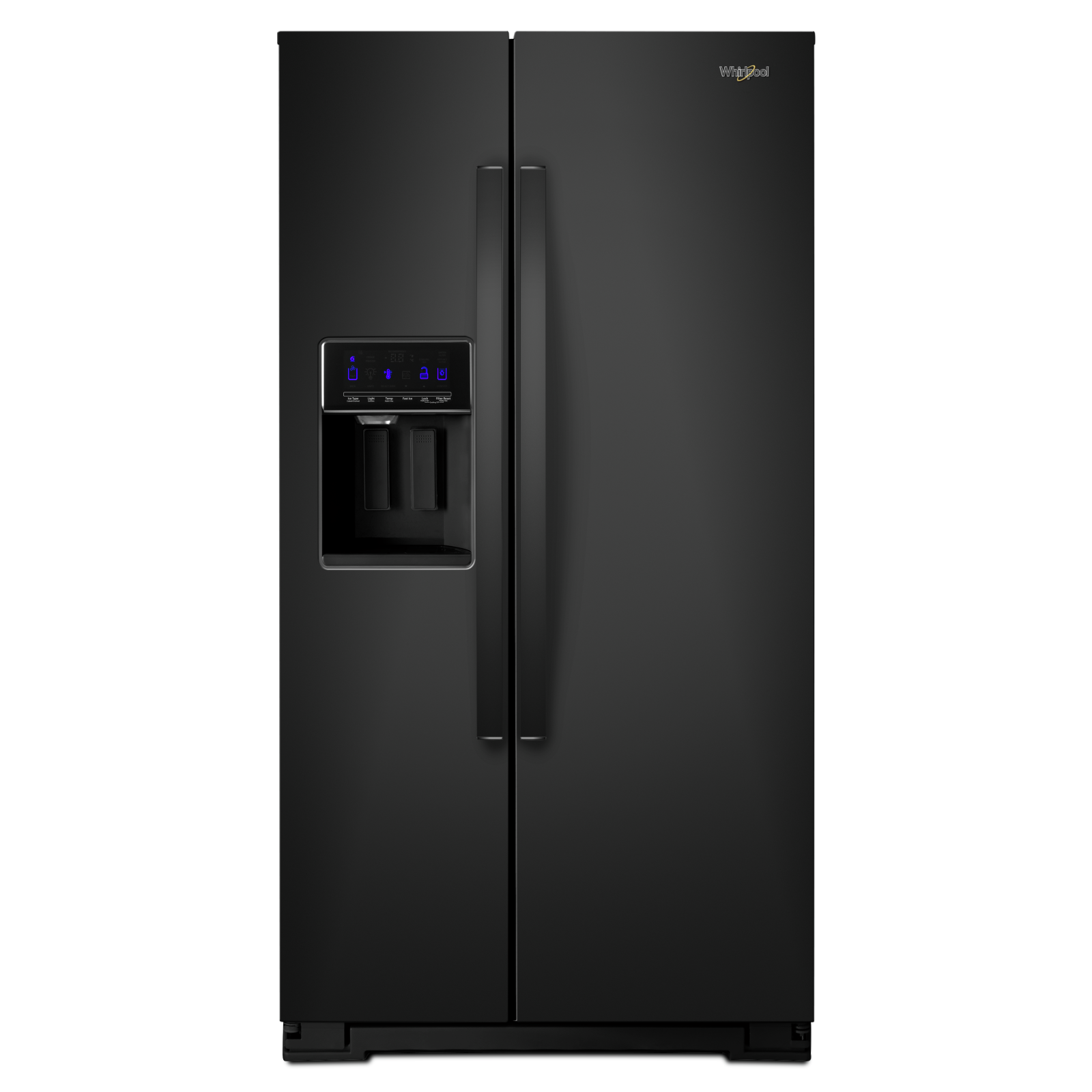 Whirlpool - 36 Inch 21 cu. ft Side by Side Refrigerator in Black - WRS571CIHB