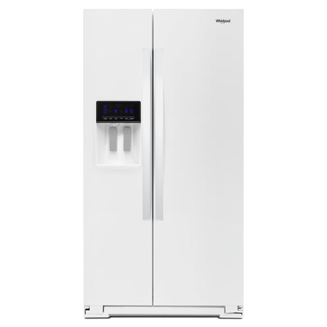 Whirlpool - 36 Inch 21 cu. ft Side by Side Refrigerator in White - WRS571CIHW